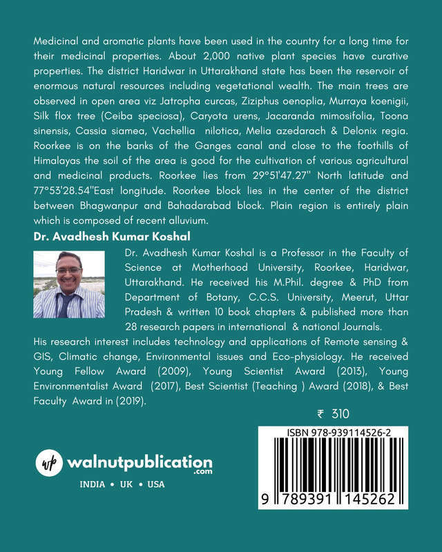 Medicinal Flora of Roorkee Area, Haridwar, Uttarakhand back cover view