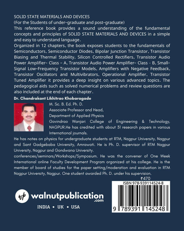 Solid State Materials and Devices back cover view
