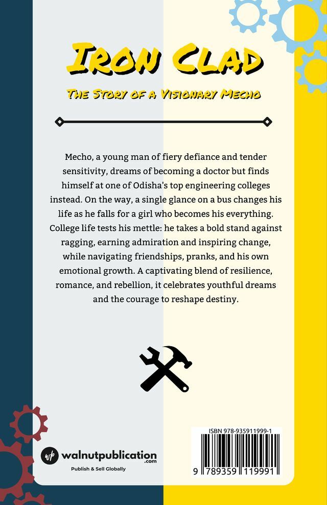 Iron Clad: The Story of a Visionary Mecho (Volume 1) back cover view