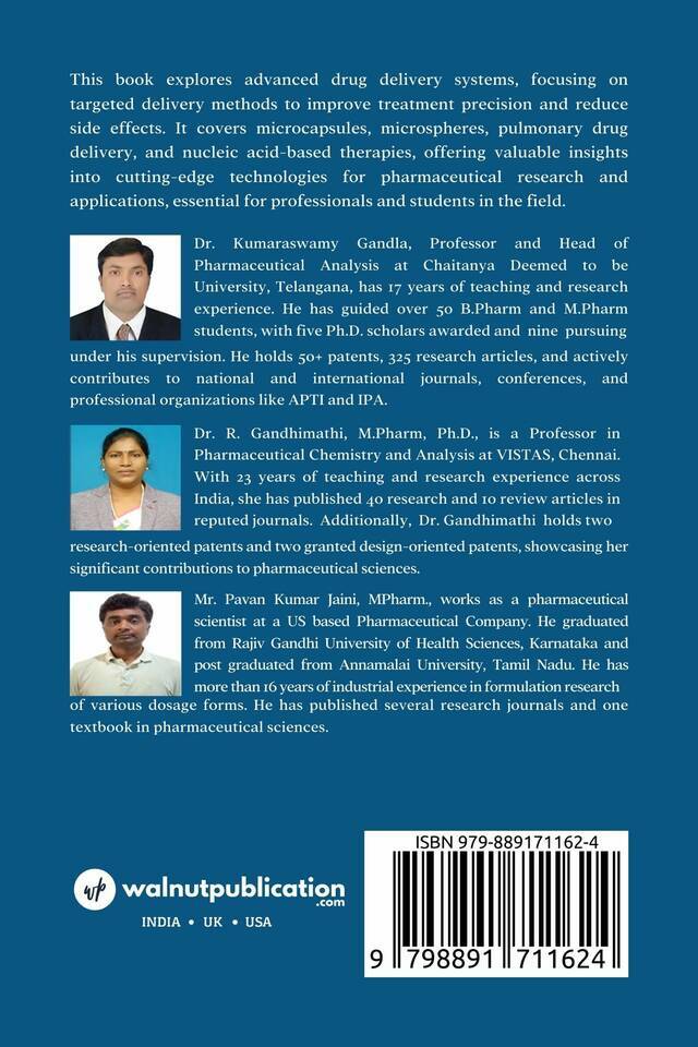 A Textbook of Molecular Pharmaceutics back cover view