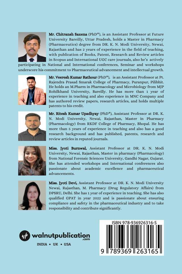 Text Book of Pharmaceutics (B. Pharmacy) 1st Semester back cover view