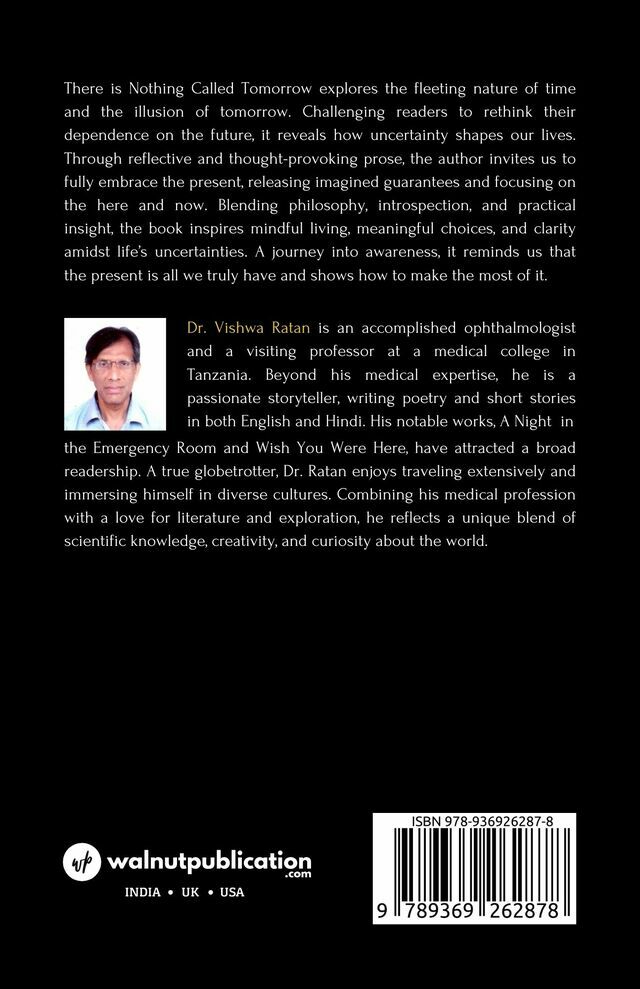 There is Nothing Called Tomorrow back cover view