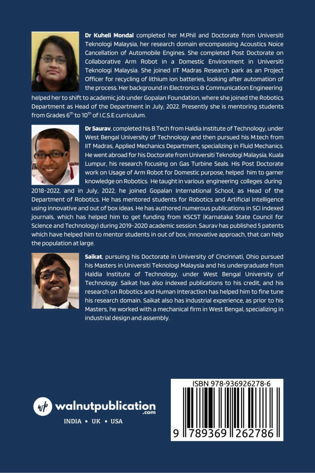 Robotics and Artificial Intelligence, Grade 10, CICSE Curriculum, (In accordance to N.E.P 2.0) back cover view