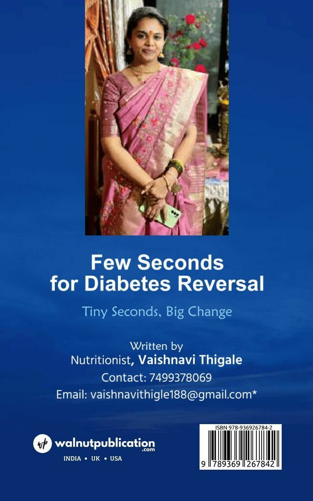 Few Seconds for Diabetes Reversal back cover view
