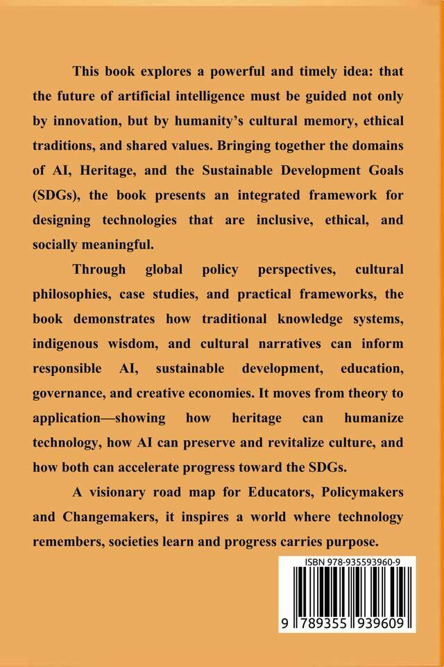 Remembering the Future: AI, Heritage & the Wisdom of Sustainable World back cover view