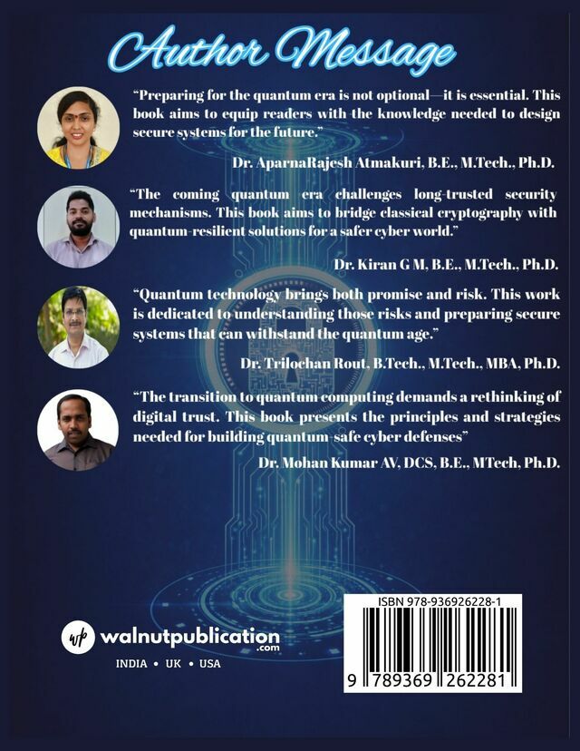 Cyber Defense in the Quantum Age: From Classical Security to Quantum Safe Design back cover view