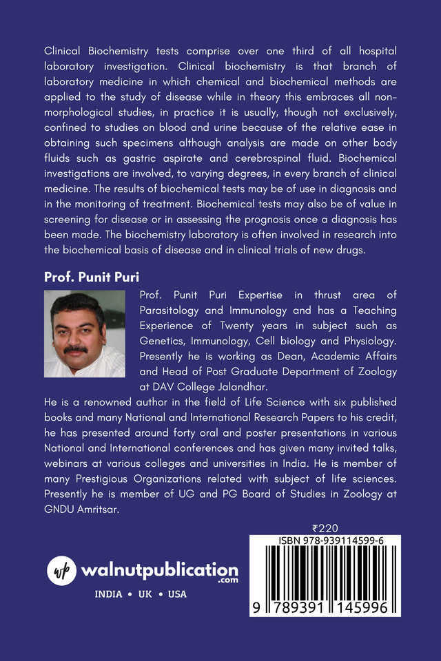 Techniques in Biochemistry back cover view
