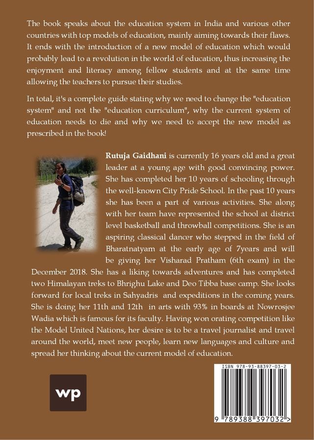 Education System  The story of birth, death and revival back cover view