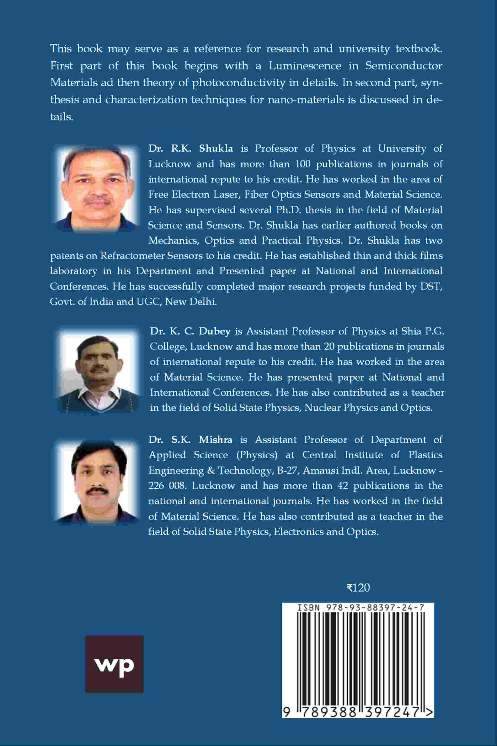 Introduction to Photoconductivity back cover view