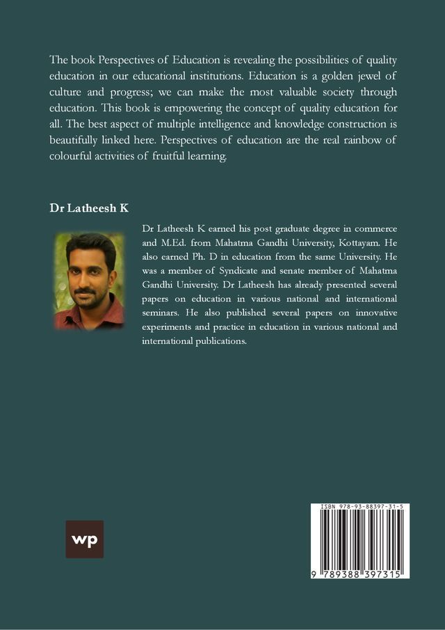 Perspectives of Education back cover view