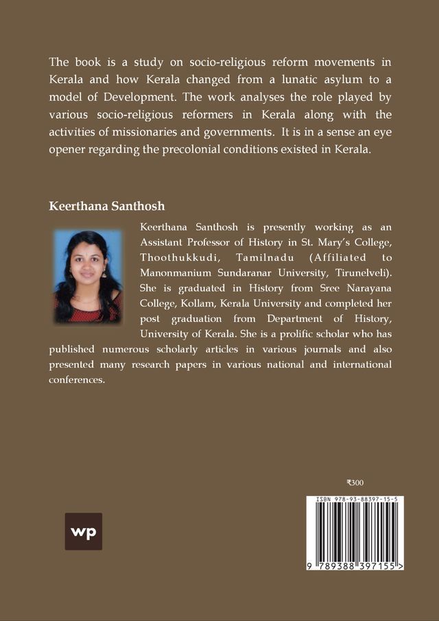 Quintessence of Reform Movements: A Reverberating Study on Kerala Society back cover view