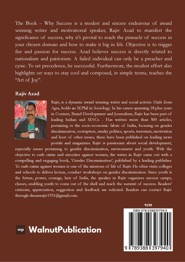 Why Success back cover view