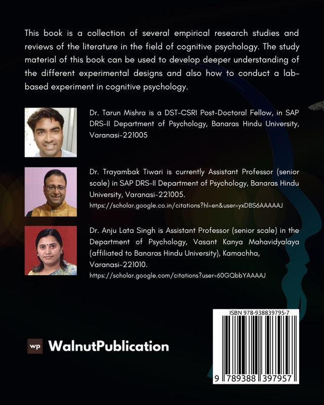 Cognitive and Behavioral Studies - Volume 1 back cover view