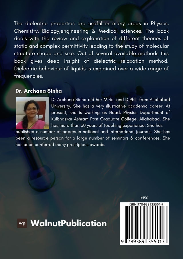 Dielectric Behavior of Liquids back cover view