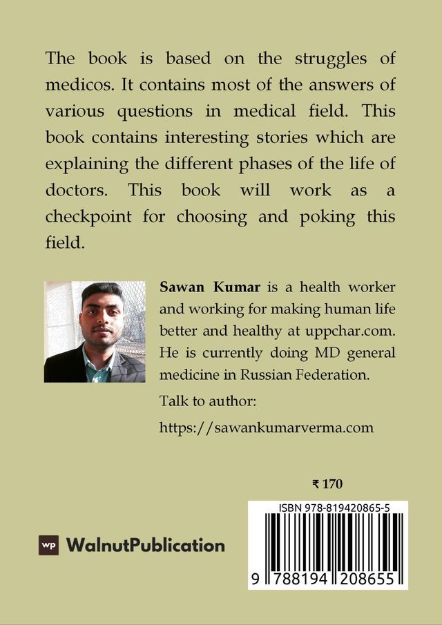 Why do you want to be a doctor? back cover view