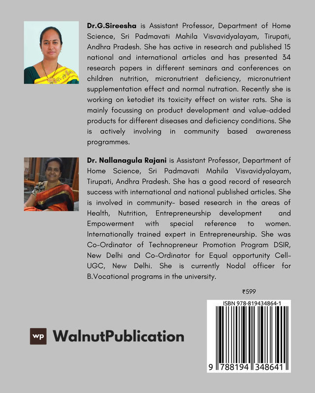 Nutrition, Health and Wellness back cover view