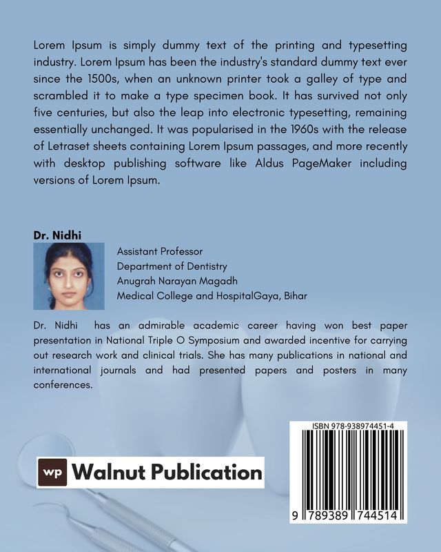 Cardiovascular Disorders: Importance in Oral Medicine back cover view