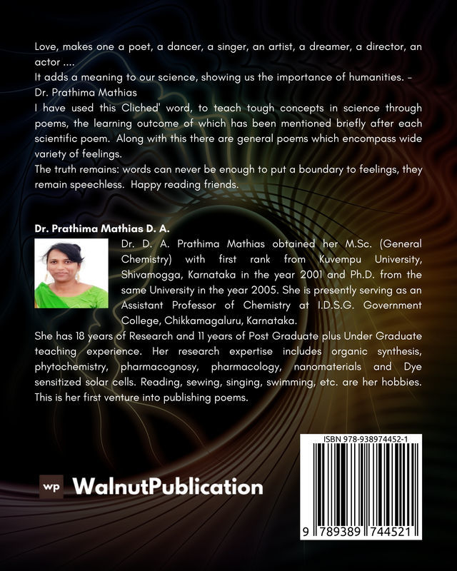 Mirroring the Idol, When Chemistry in Soul Speaks (A Collection of 102 Soulful Poems) back cover view
