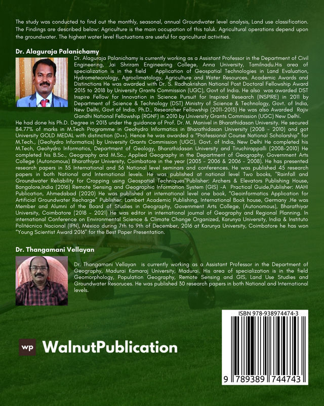 Geoinformatics Application for Evaluation of Land and Water Resources back cover view