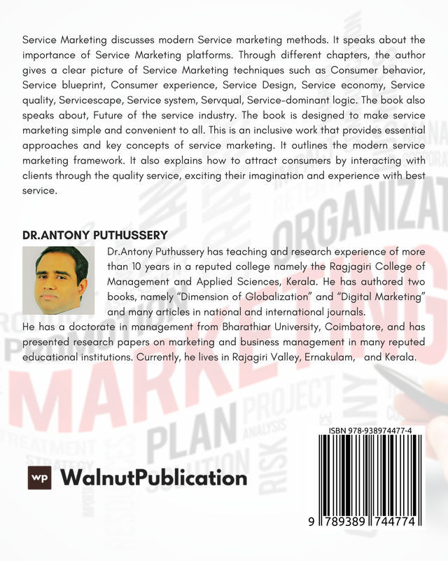 Dynamics of Service Marketing back cover view