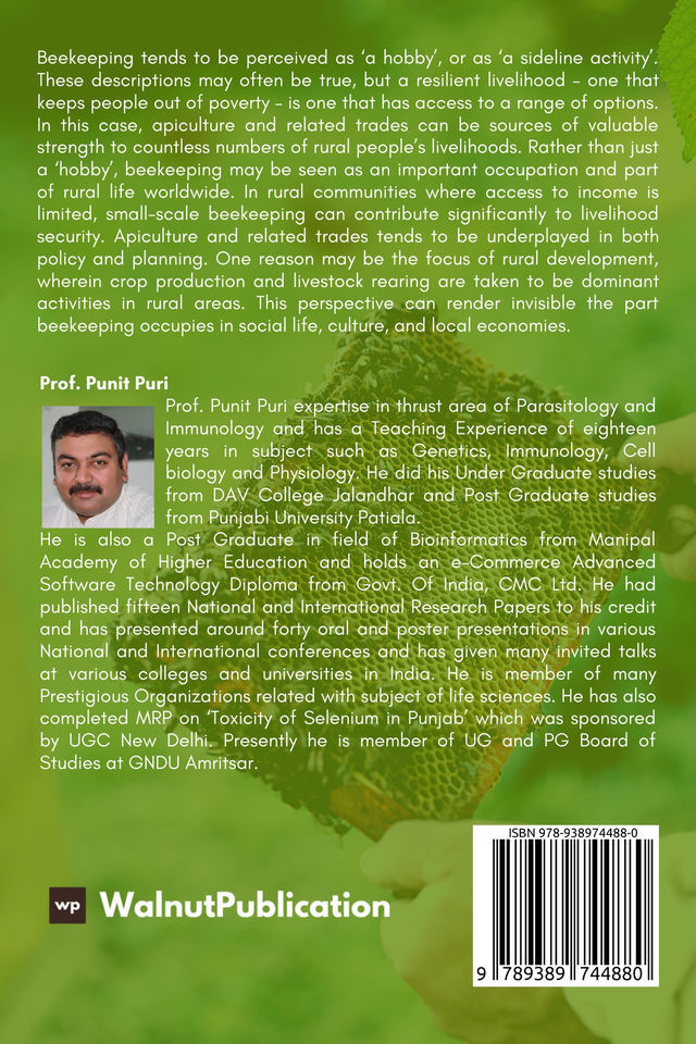 Beekeeping Methods and Techniques back cover view