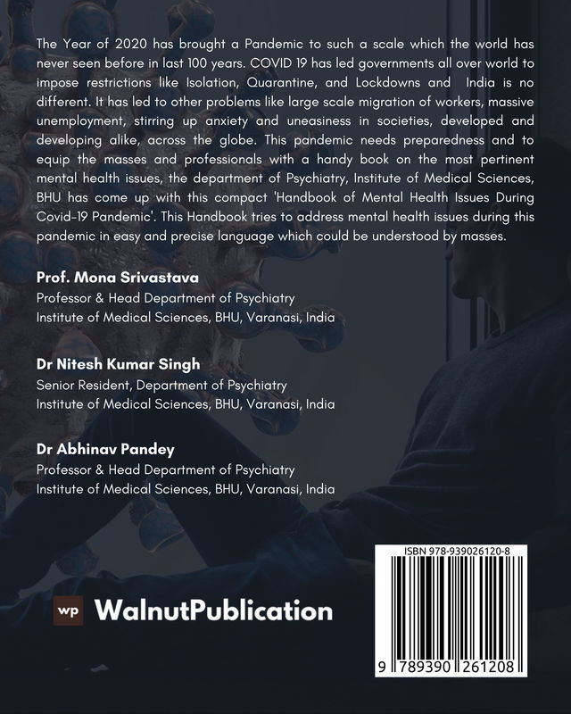 Handbook of Mental Health Issues During COVID 19 Pandemic back cover view