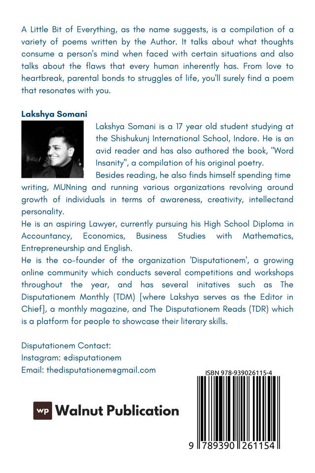 A Little Bit of Everything back cover view