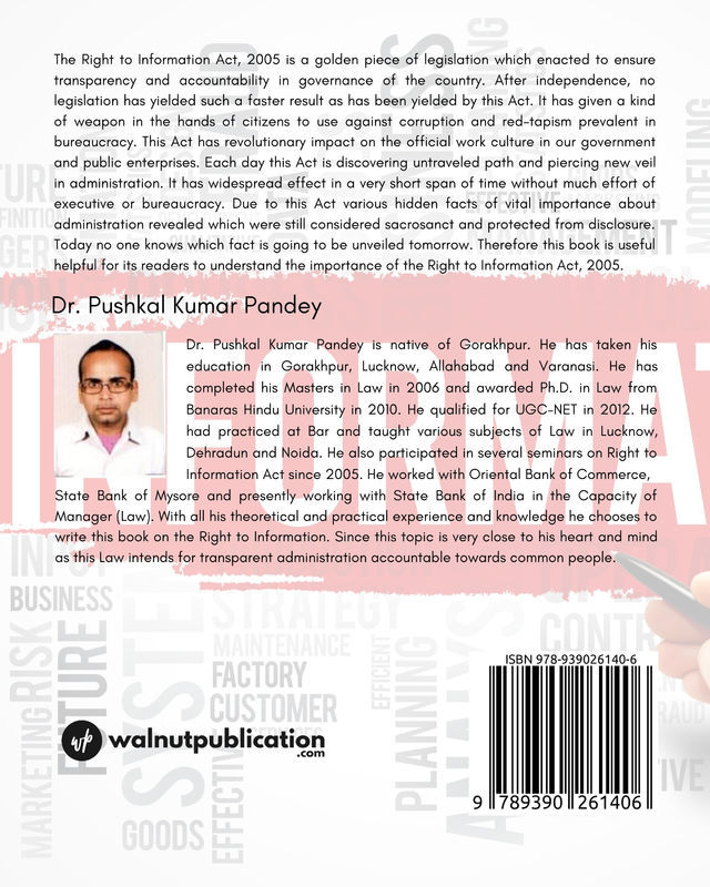 The Right to Information: A Brief Overview back cover view