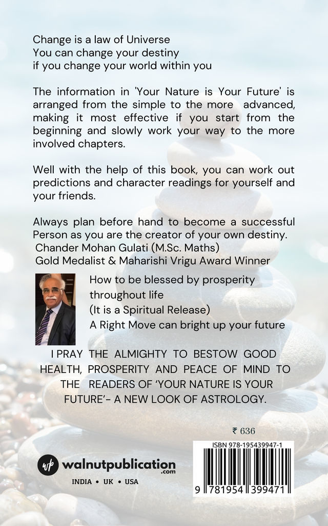 Your nature is your future back cover view