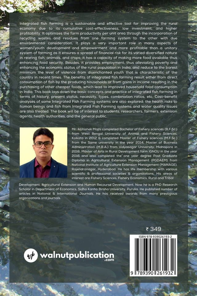 Integrated Fish Farming: Livelihood Security and Scope for Income Generation back cover view