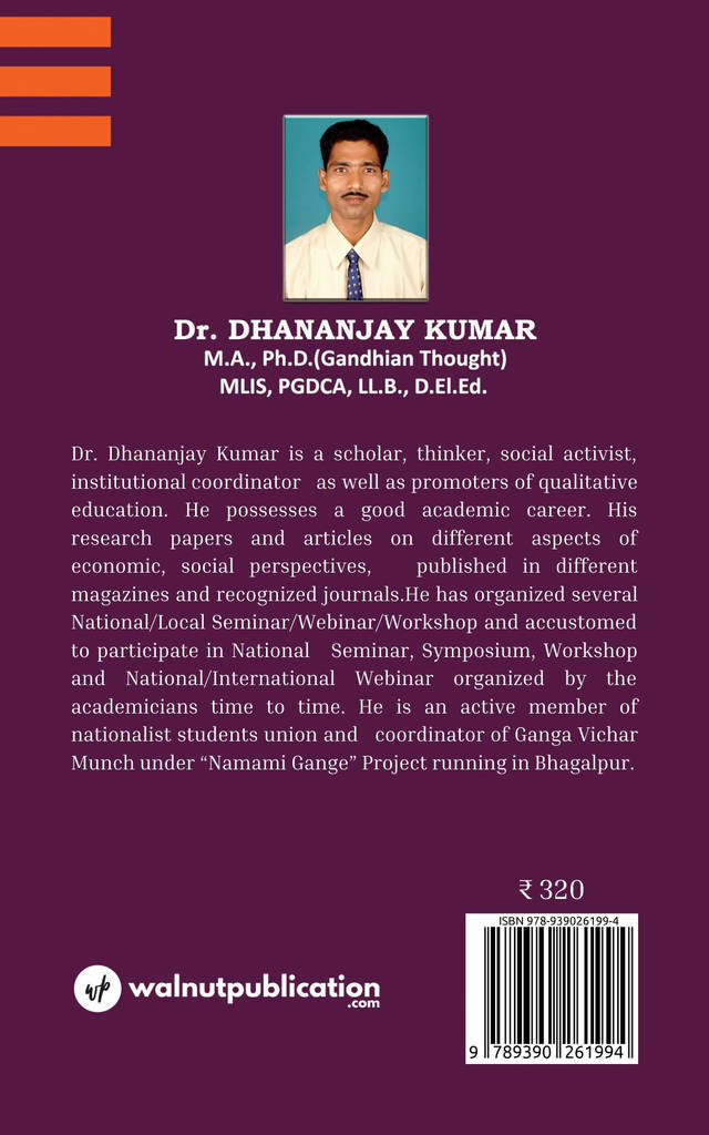 Economic Concept of Gandhi and Nehruvian Economic Policy back cover view