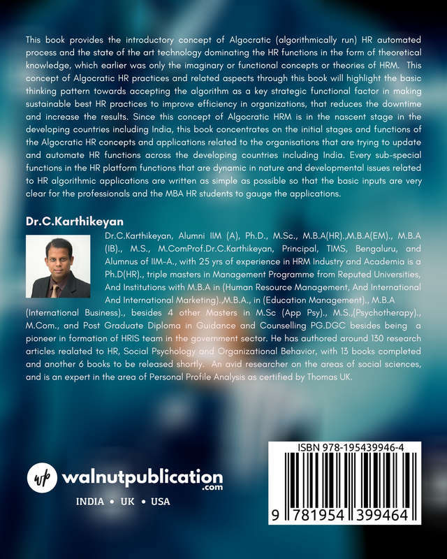 Algocratic HRM back cover view