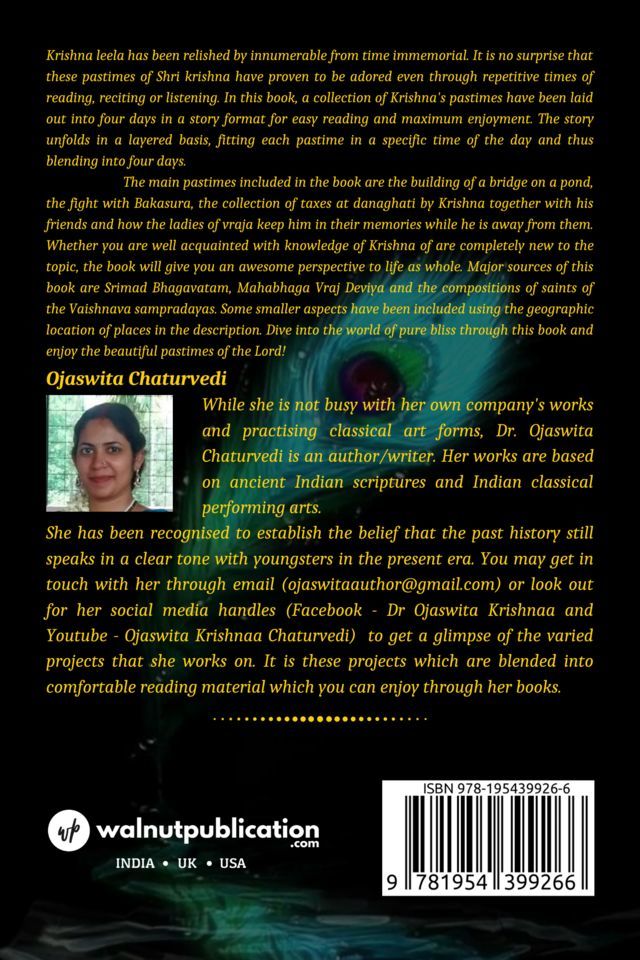A Realm of Pure Bliss: 4 Days in the Land of Vraja back cover view