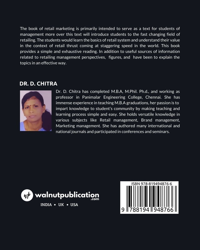 Retail Marketing back cover view