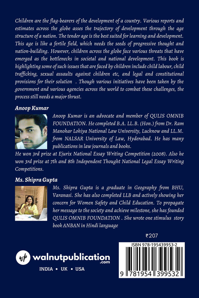 Protecting Little Angles - an Insight into Child right and Laws back cover view