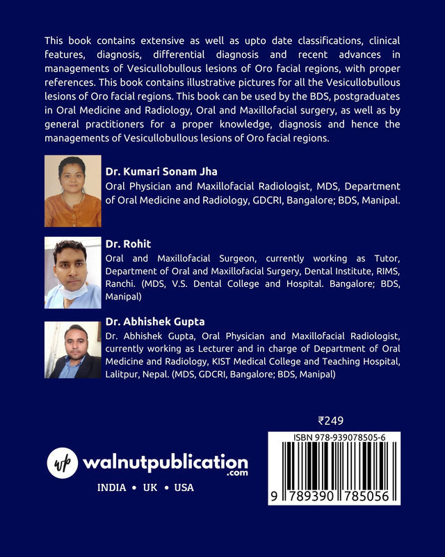 Vesiculobullous Lesions of the Orofacial Region back cover view