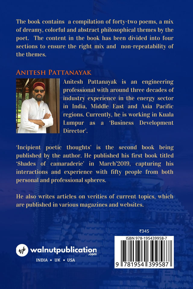 Incipient Poetic Thoughts back cover view