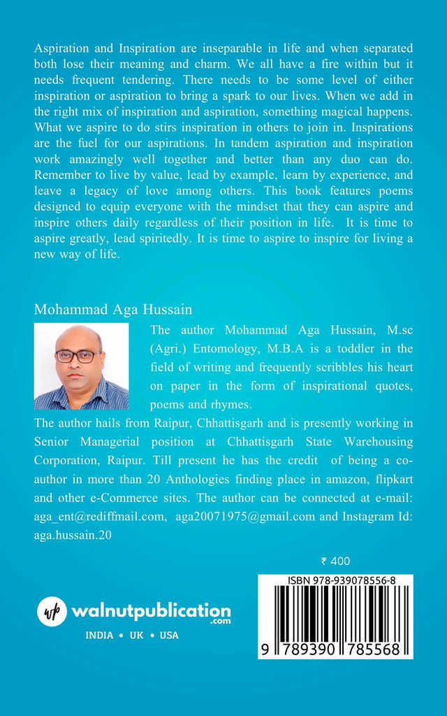 Aspire to Inspire (A Way of Life) back cover view