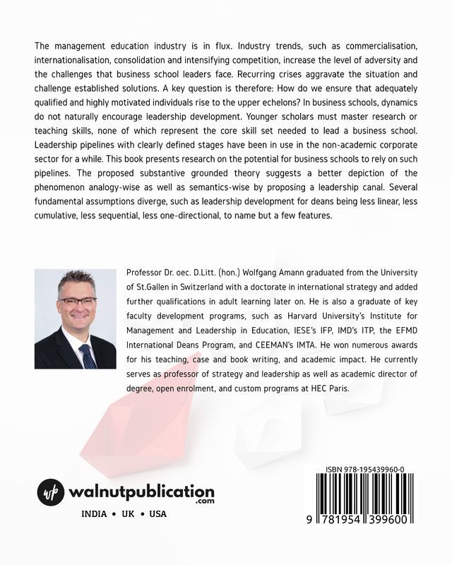 Building a Leadership Pipeline for Deans in Business Schools back cover view