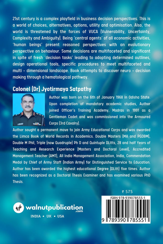 Neurohematonomics back cover view