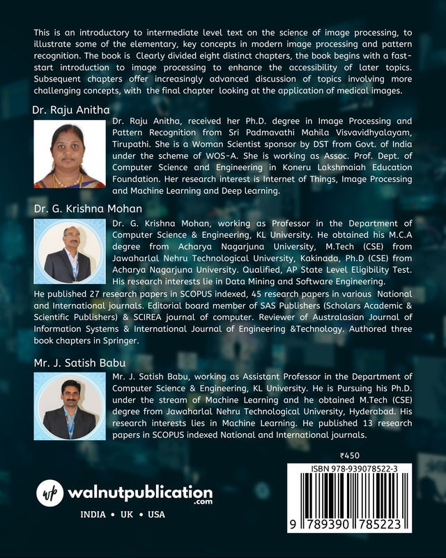 Fundamentals of Digital Image Processing back cover view