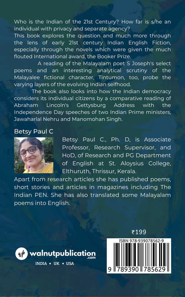 Individuated Indian: Emerging Selfhoods back cover view