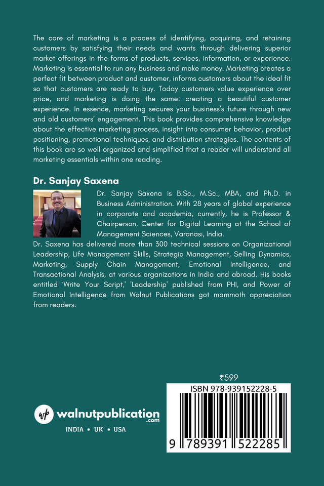 Essentials of Marketing back cover view