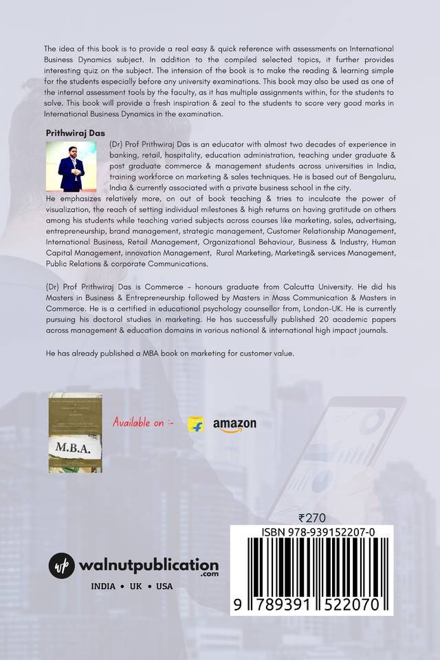 International Business Dynamics back cover view