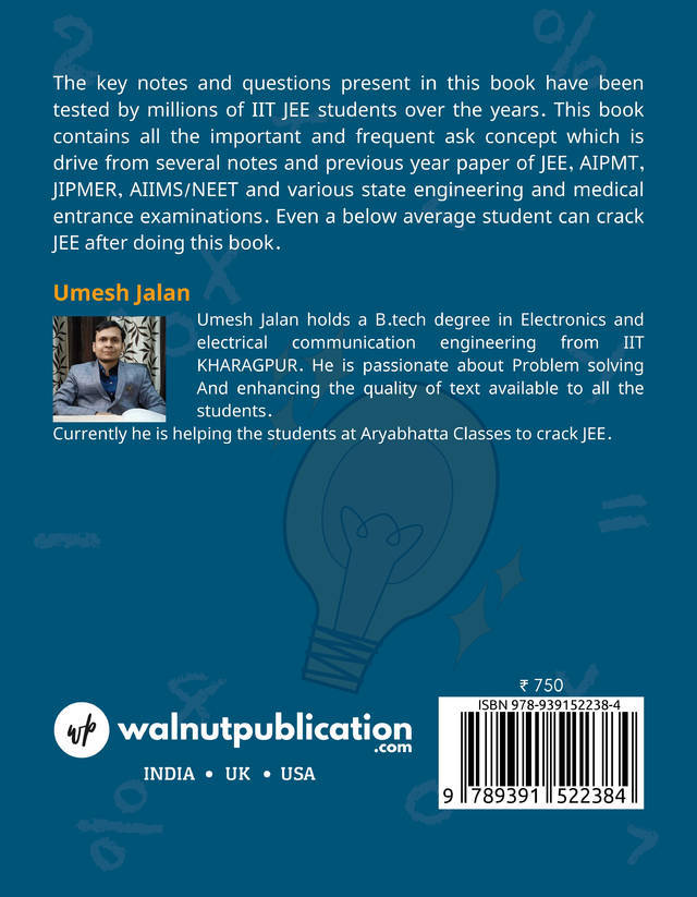 Target IIT JEE ( A complete solution in Mathematics) Class XI back cover view