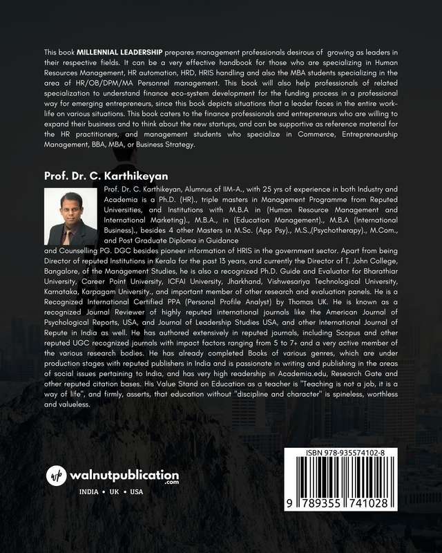 Millennial Leadership back cover view