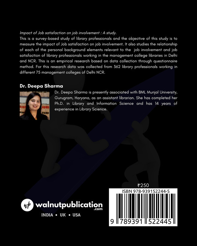 Impact of Job satisfaction on job involvement: A study back cover view
