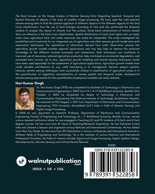 Smart Agriculture Modelling through Image Processing and Remote Sensing Technology back cover view