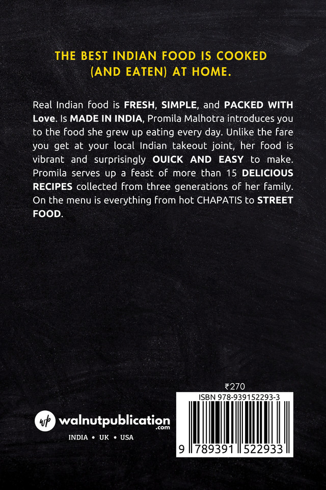 Desi Food back cover view