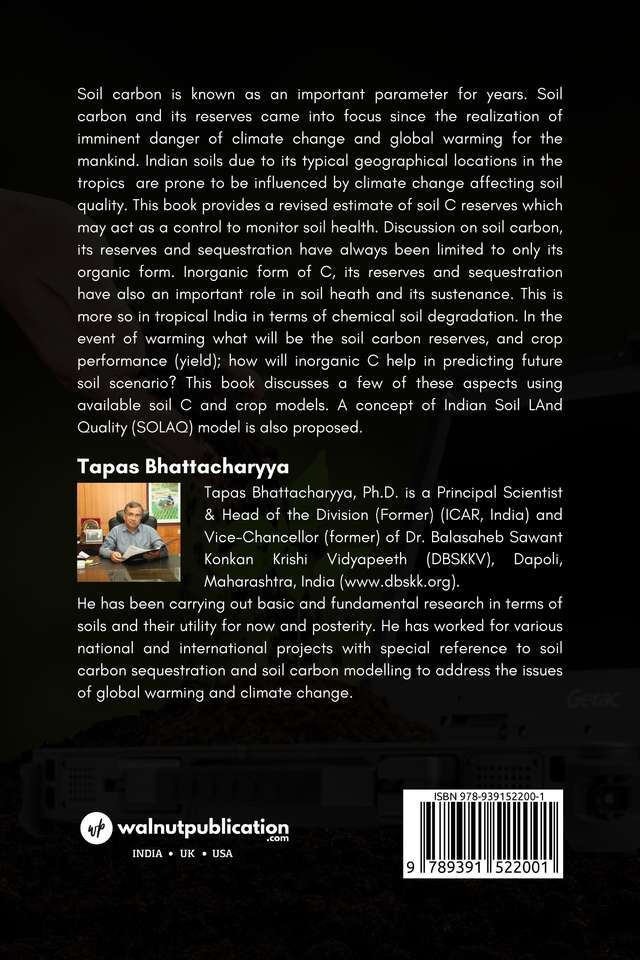 Soil Carbon: Its Reserves and Modelling back cover view